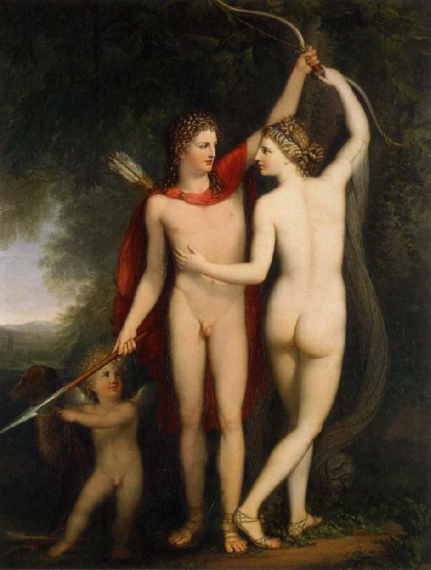 Jonas Akerstrom Venus,Adonis and Amor oil painting image